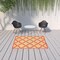Edge Collections - 5' x 8' - Orange - Stain Resistant Geometric Area Rug for Indoor and Outdoor Use - 1 Piece